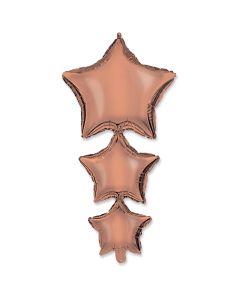 38 INCH AIR-HELIUM FOIL LINKED ROSE GOLD STRS 1CTP-PRO-93191