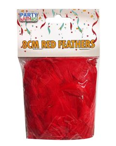 8CM RED FEATHERS 20G-BOR-82685