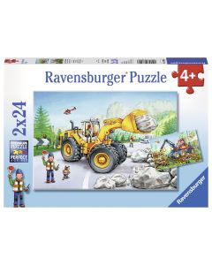 RAVENSBURGER 2X24PC PUZZLES DIGGERS AT WORK-RVG-7802