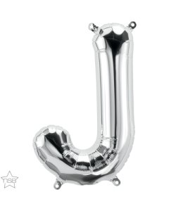 34 INCH FOIL SILVER LETTER J 1CTP-QUA-58956