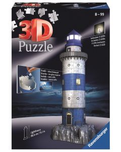 RAVENSBURGER 216PC 3D PUZ NITE ED. LIGHTHOUSE-RVG-12577