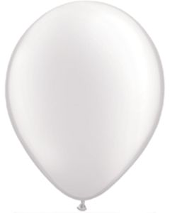 11 INCH LATEX RND PEARL WHITE 100CTP-QUA-43788