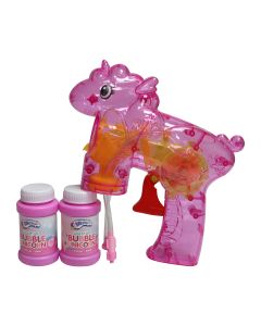 BUBBLETASTIC-UNICORN LIGHT UP BUBBLE GUN-RMS-R03-0786