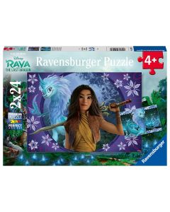 RAVENSBURGER 2X24PC PUZZLES RAYA & THE LAST DRAGON-RVG-5097