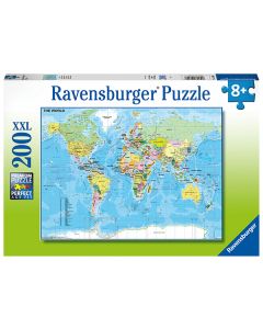 RAVENSBURGER 200PC XXL PUZZLE MAP OF THE WORLD
