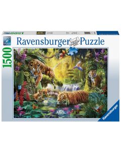 RAVENSBURGER 1500PC PUZZLE TRANQUIL TIGERS-RVG-16005