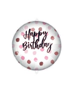18 INCH FOIL RND PERSONAL HAPPY BIRTHDAY PINK 1CTP-PRO-93185