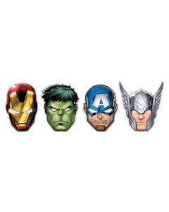 MIGHTY AVENGERS DIE CUT MASKS 6CT-PRO-87976