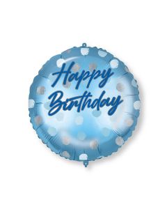 18 INCH FOIL RND PERSONAL HAPPY BIRTHDAY BLUE 1CTP-PRO-93188