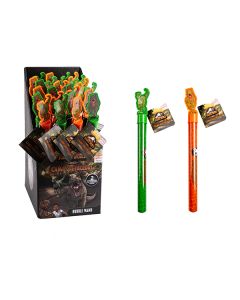 JURASSIC WORLD BUBBLE WAND WITH TOPPER ASSTD-RMS-93-0070