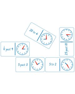TFC-DOMINOES CLOCK ANALOGUE AND NUMBERS 28P-TFC-11183