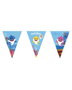 BABY SHARK PAPER TRIANGLE FLAG BANNER 1CT-PRO-92544