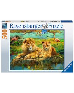 RAVENSBURGER 500PC PUZZLE FAMILY OF LIONS-RVG-16584