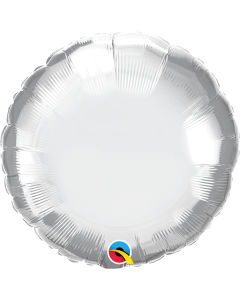 18 INCH FOIL RND CHROME SILVER 1CTP-QUA-89982