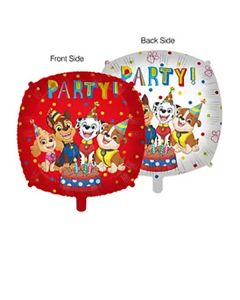 17 INCH SQUARE PAW FOIL BALLOONS 1CTP-PRO-94996