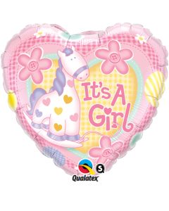 18 INCH FOIL ITS A GIRL SOFT PONY 1CTP