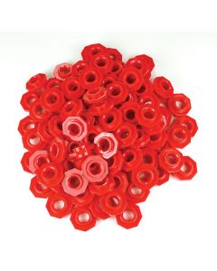 TFC-PLACE VALUE ABACUS BEADS - RED 100P-TFC-11862