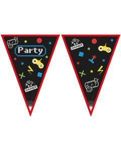 GAMING PARTY PAPER TRIANGLE FLG BNR 9FGS 1CT - NG-PRO-93775