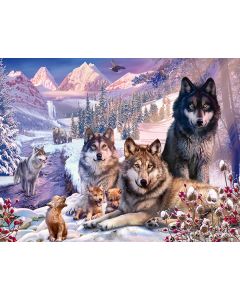 RAVENSBURGER 2000PC PUZZLES WOLVES IN THE SNOW-RVG-16012