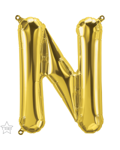 16 IN FOIL GOLD LETTER N AIR FILLED 1CTP-QUA-59522