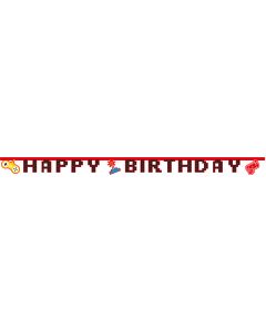 GAMING PARTY HAPPY BDAY DIECUT BANNER 1CT-PRO-93776