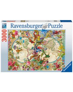 RAVENSBURGER 3000PC PUZZLES  WORLD MAP-RVG-17117
