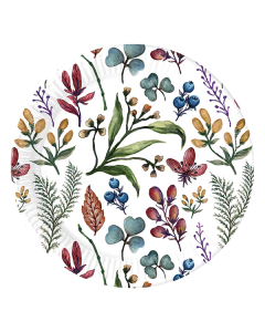 HERBS PAPER PLATE 23CM 8CT-PRO-95201