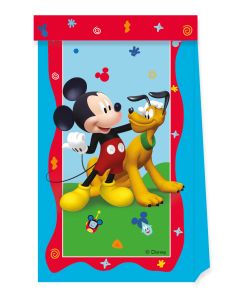 MICKEY ROCK THE HOUSE PAPER PARTY BAGS 4CT-PRO-93828