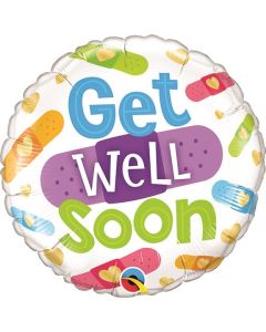 18 INCH FOIL GET WELL SOON BANDAGES 1CTP-QUA-57304