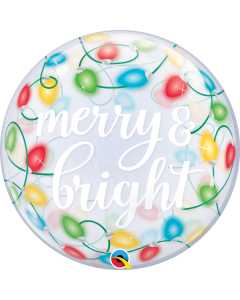 22 INCH SINGLE BUBBLE MERRY & BRIGHT LIGHTS 1CTP-QUA-89736