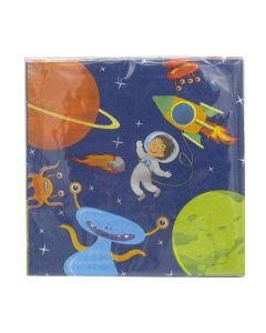 ASTRONAUT TWO PLY PAPER NAPKINS 33X33CM 20CT-LCY-82464