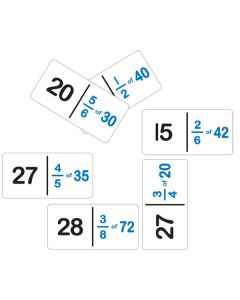 TFC-DOMINOES FRACTION NUMBER SET B 28P-TFC-11585