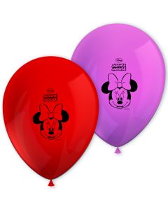 MINNIE HAPPY HELPERS 11 INCH  PRINTED BALLOONS 8CT-PRO-84934