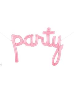 44 IN FOIL PARTY SCRIPT PINK AIR FILLED 1CTP-QUA-59780