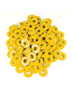TFC-PLACE VALUE ABACUS BEADS - YELLOW 100P-TFC-11863