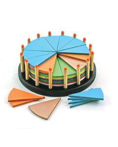 TFC-FRACTION BIRTHDAY CAKE ROUND 51P-TFC-10467