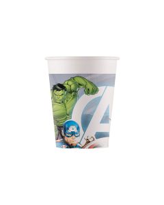 ECO AVENGERS FIGHT COMPOSTABLE PAPER CUPS  8CT-PRO-91904