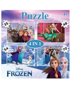 FROZEN 4 IN 1 PUZZLE (35+48+54+70)-LCY-82101