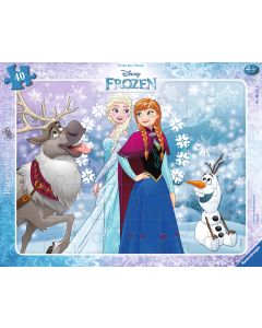 RAVENSBURGER FRAME PUZZLE 30-48PC FROZEN ANNA&ELSA-RVG-6141