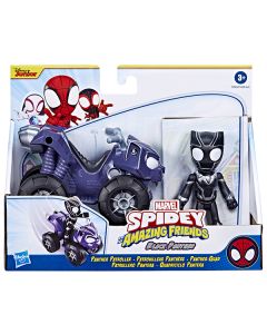 SPIDEY AND FRIENDS-VEHICLE AND FIGURE BLACK PANTH-HAS-F1943