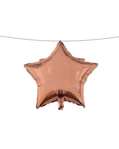 18 INCH AIR-HELIUM FOIL ROSE GOLD STAR 1CTP-PRO-92454