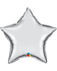 9 INCH FOIL PLAIN SILVER STAR 1CTL-QUA-22466