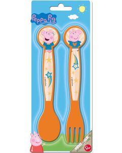 PEPPA PIG 2 PCS PP CUTLERY SET-STO-82344