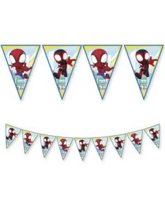 SPIDEY & FRIENDS PAPER TRIANGLE FLAG BANNER 1CT-PRO-94880