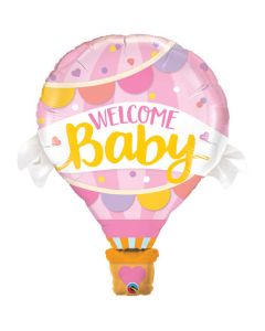 42 INCH FOIL WELCOME BABY PINK BALLOON 1CTP-QUA-78656