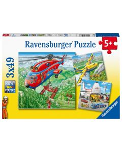 RAVENSBURGER 3X49PC PUZZLE ABOVE THE CLOUDS-RVG-5033