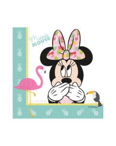 MINNIE TROPICAL TWO PLY PAPER NAPKINS 33X33CM 20CT-PRO-89232