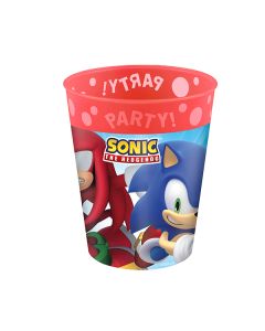 REUSABLE SONIC SPEED PARTY CUP 250ML-PRO-95823