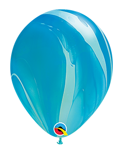 11 INCH LATEX RED BLUE RAINBOW SUPERAGATE 25CTP-QUA-91538