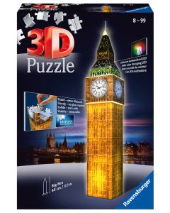 RAVENSBURGER 216PC 3D PUZ NITE ED. BIG BEN-RVG-12588